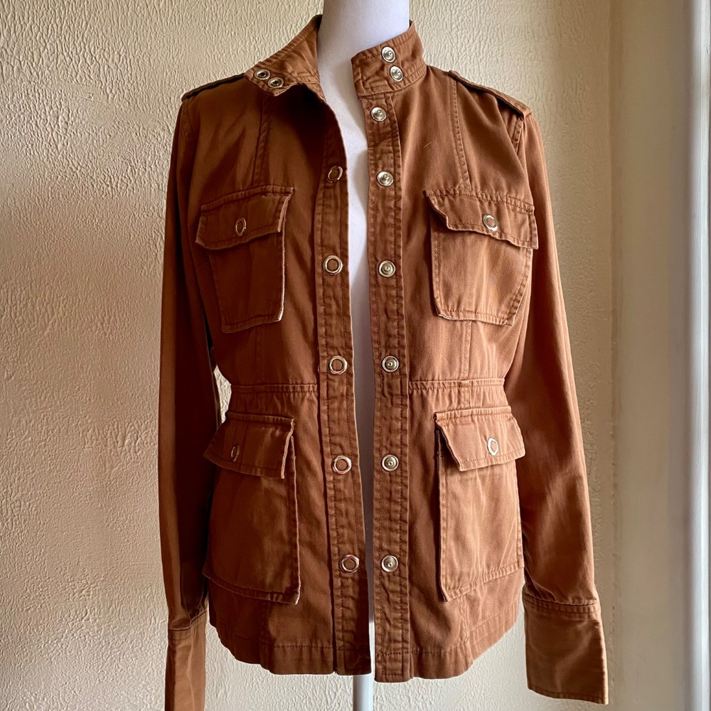 Anthropologie Brown Utility Jacket